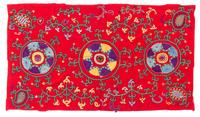 Two Central Asian Textiles 4 feet 3 1/4 x 2 feet 4 1/4 inches (length of longest). — LATE 19TH/EARLY 20TH CENTURY