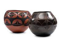 Pottery Bowls, with Traditional Designs
