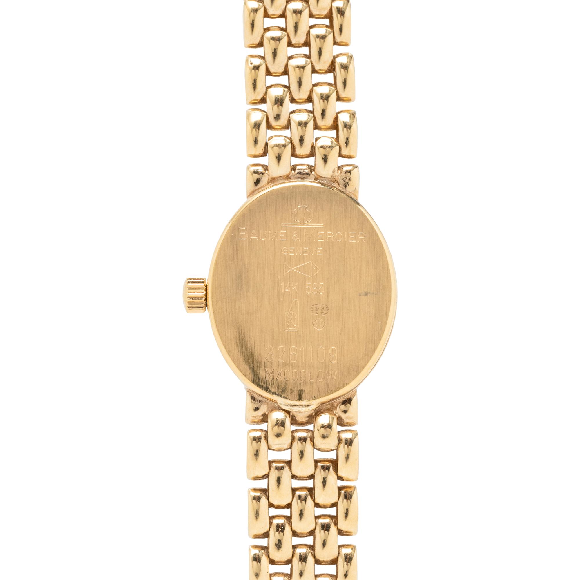 BAUME & MERCIER FOR TIFFANY & CO., 14K YELLOW GOLD WATCH