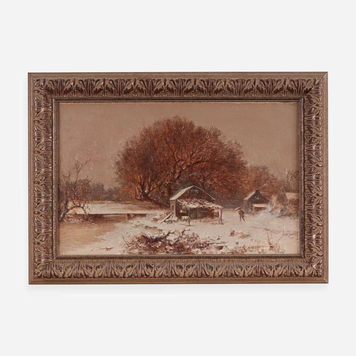 Joseph Morviller (American, 1800-1870) Winter Scene