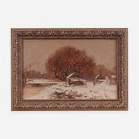 Joseph Morviller (American, 1800-1870) Winter Scene