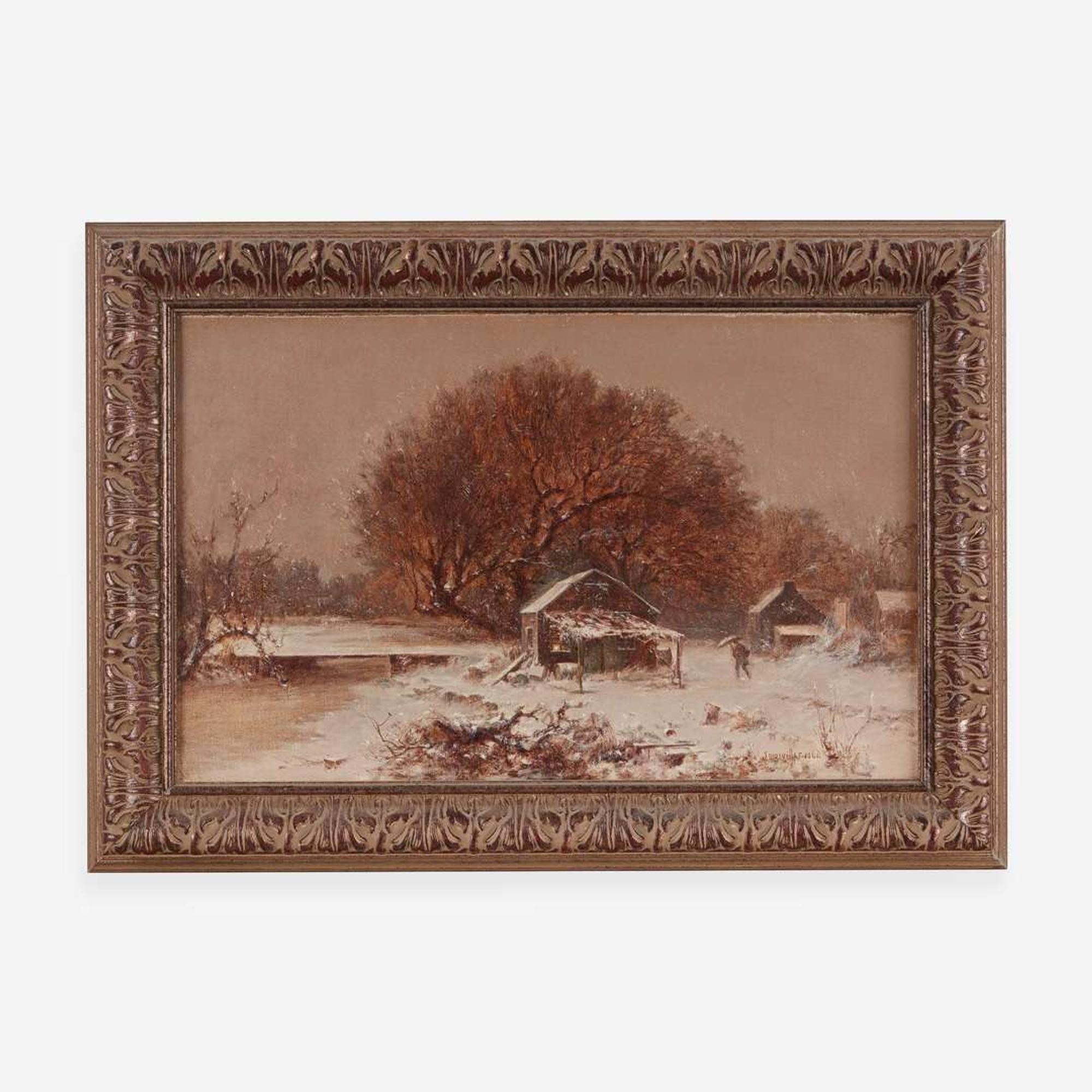 Joseph Morviller (American, 1800-1870) Winter Scene