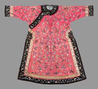 A Pink Ground Embroidered Silk Lady's Robe