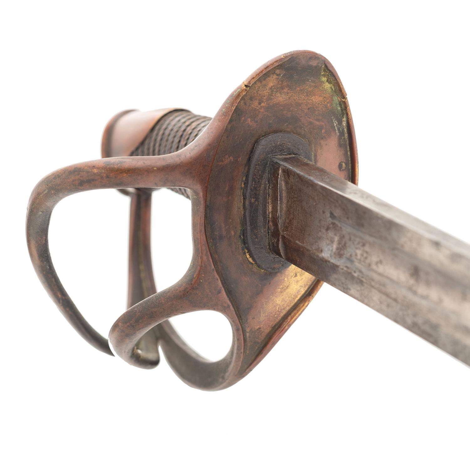 Imported S&K Model 1840 Heavy Cavalry Saber with Old Copper Tag Identifying it to Lt. J.G. Fonda with Mexican War and Civil War Service