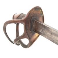 Imported S&K Model 1840 Heavy Cavalry Saber with Old Copper Tag Identifying it to Lt. J.G. Fonda with Mexican War and Civil War Service