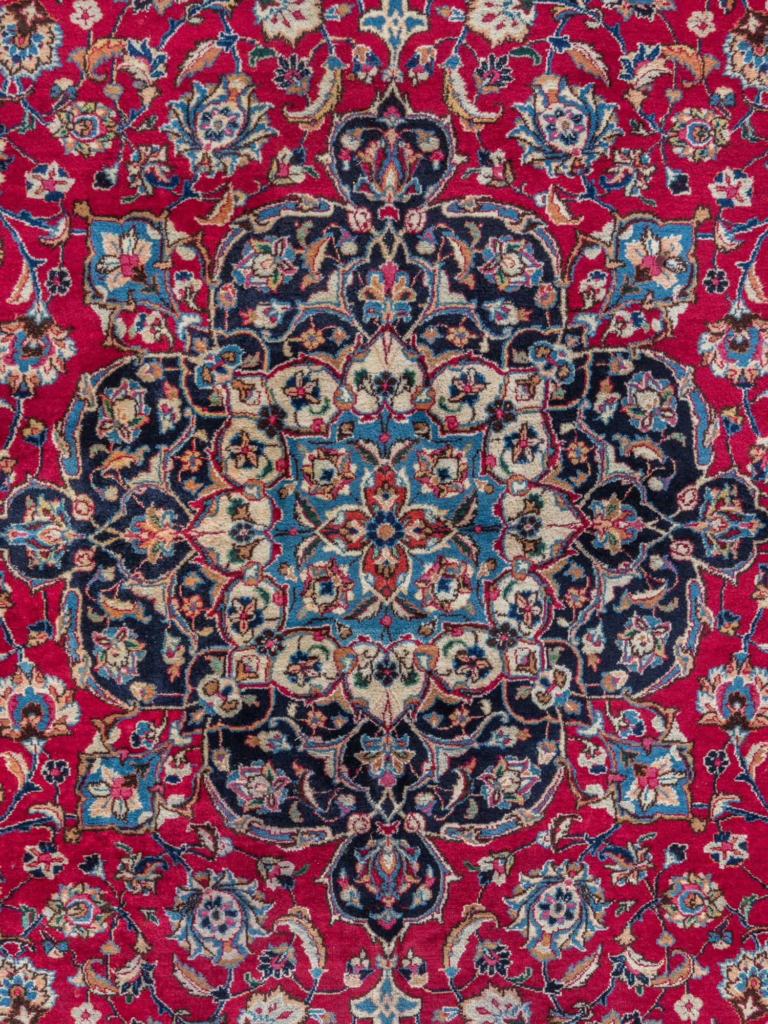 A Kashan Wool Rug
