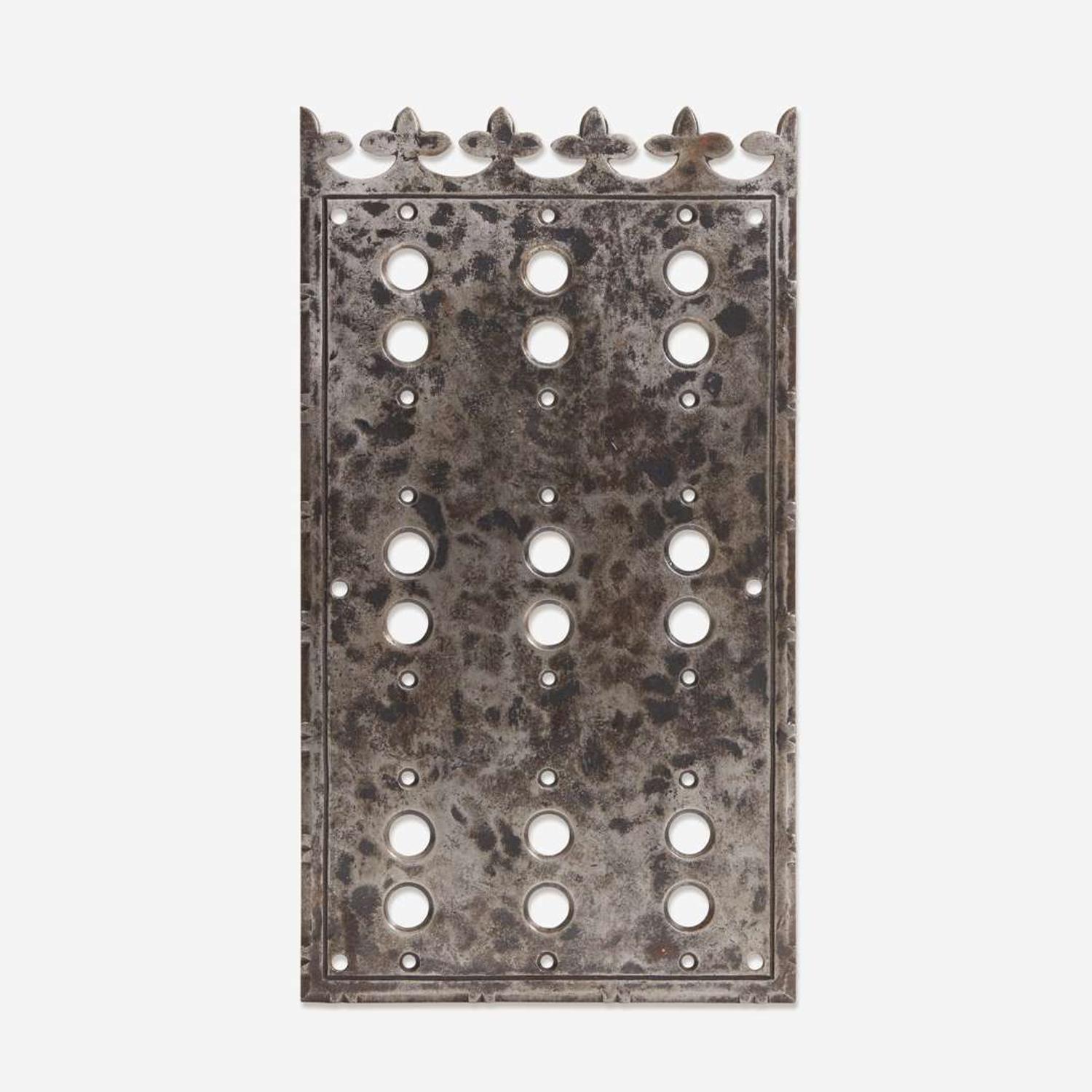 Samuel Yellin (American, b. Ukraine, 1884-1940) Large Iron Switch Plate for an Elevator, Philadelphia, PA, circa 1920s
