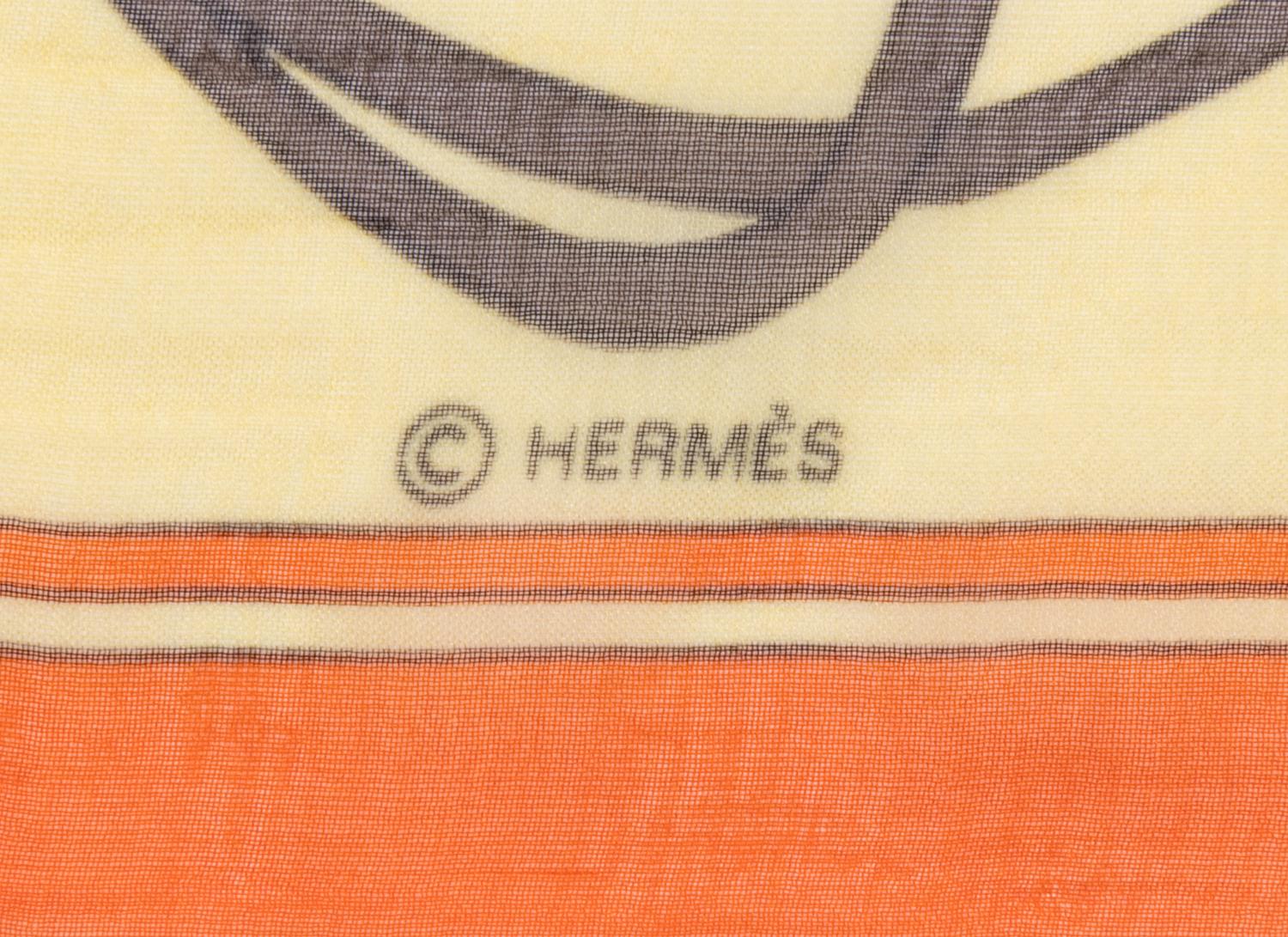 Three Hermès 90cm Silk Chiffon Scarves