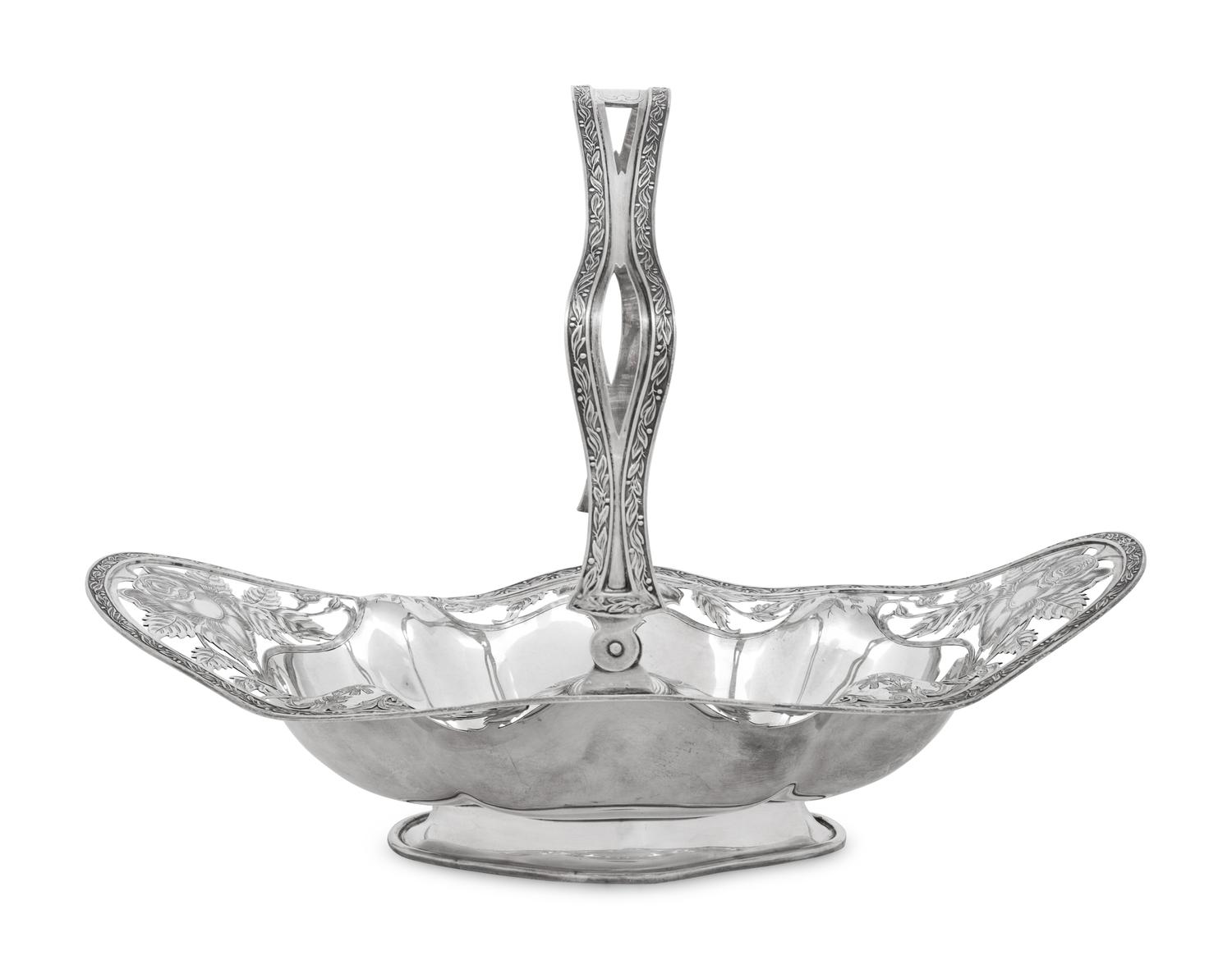 An American Silver Centerpiece Basket
