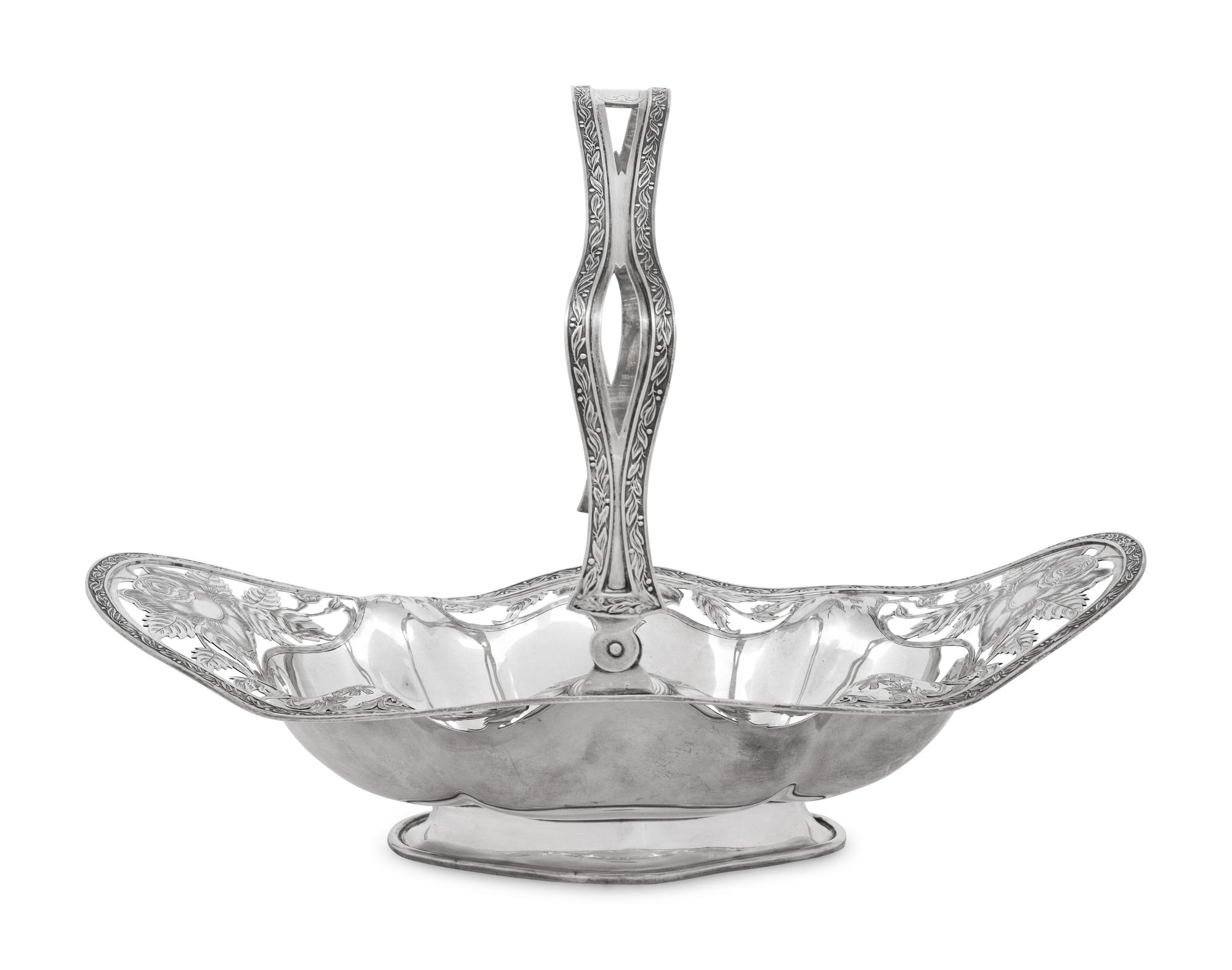 An American Silver Centerpiece Basket