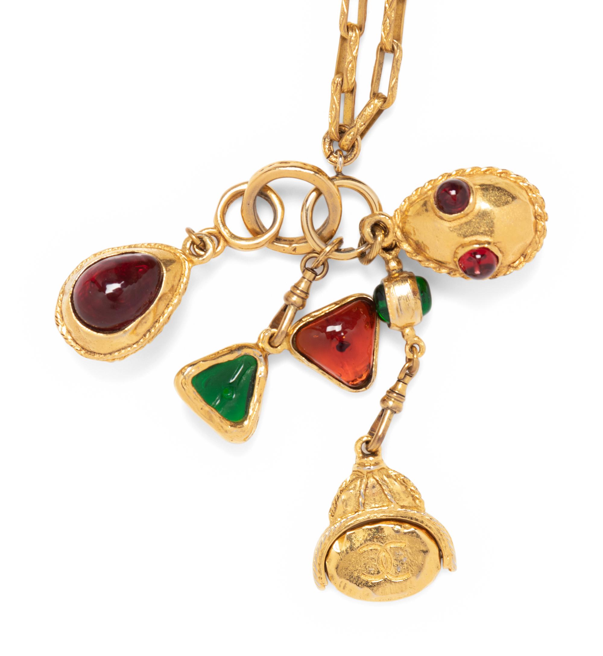 Chanel Necklace With Multiple Pendants, 1990s