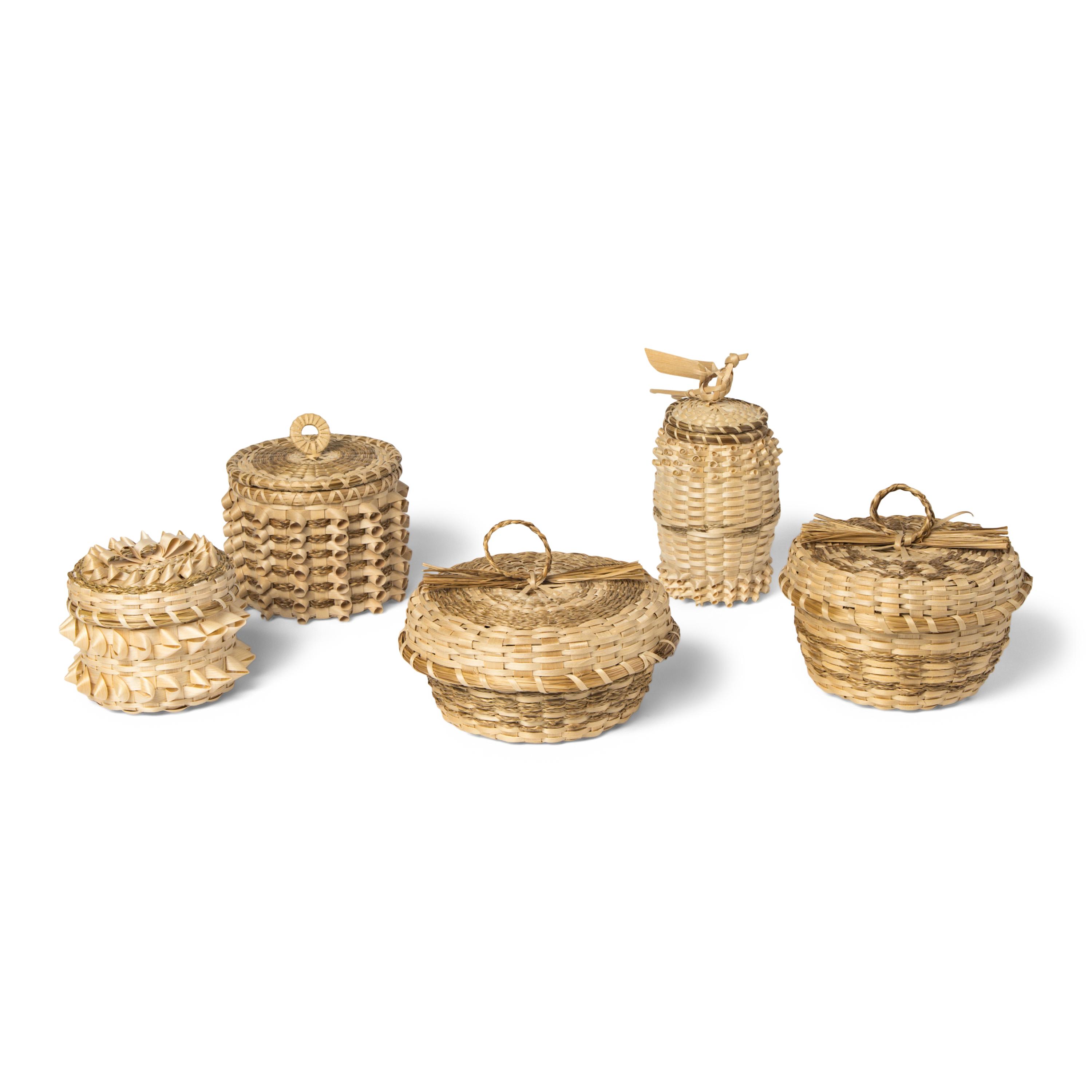 Northeastern Porcupine Twist and Sweetgrass Baskets