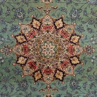 A Nain Silk and Wool Rug