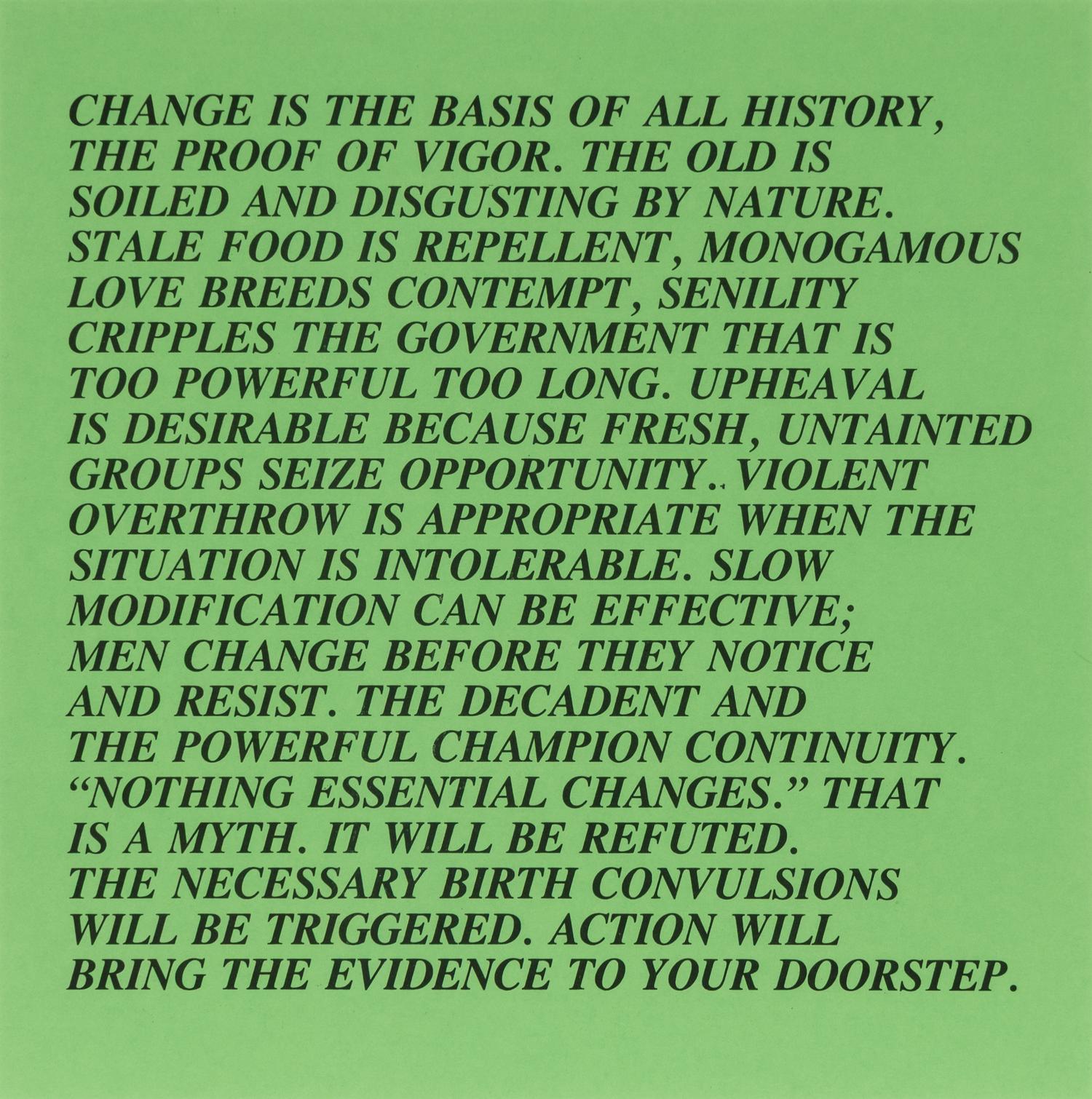 Jenny Holzer (American, b. 1950) — Inflammatory Essays (set of twelve), 1979-82