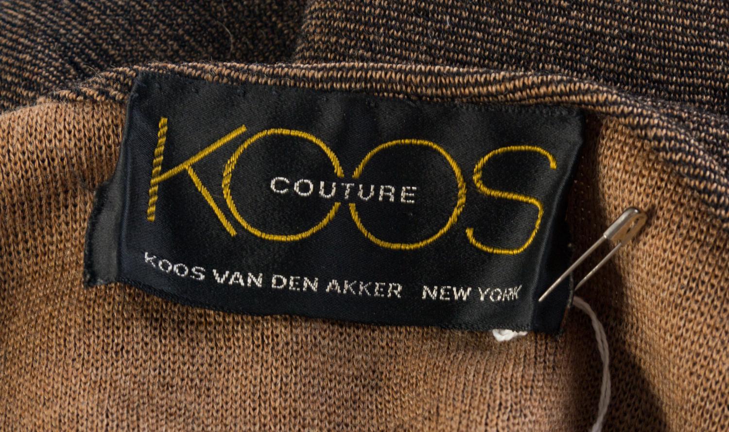 A Koos Brown Patchwork Coat, No size.