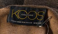 A Koos Brown Patchwork Coat, No size.