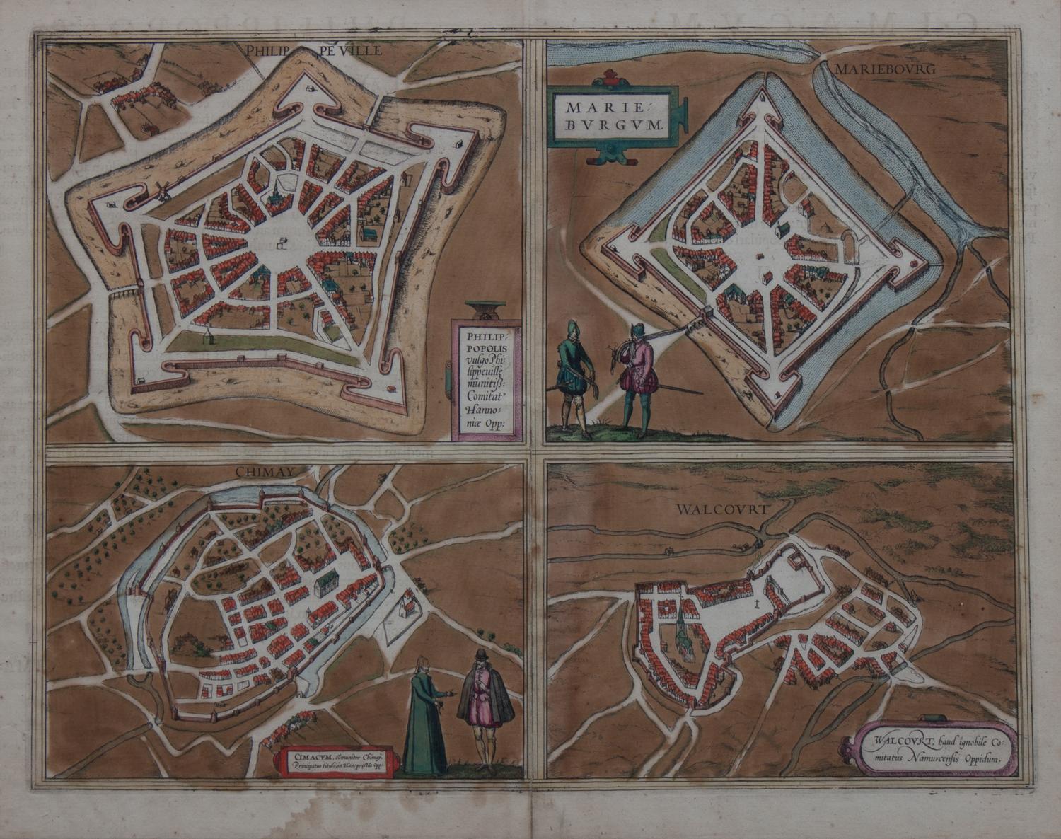 (MAP) BRAUN & HOGENBERG 15 1/4 x 19 1/2 inches.