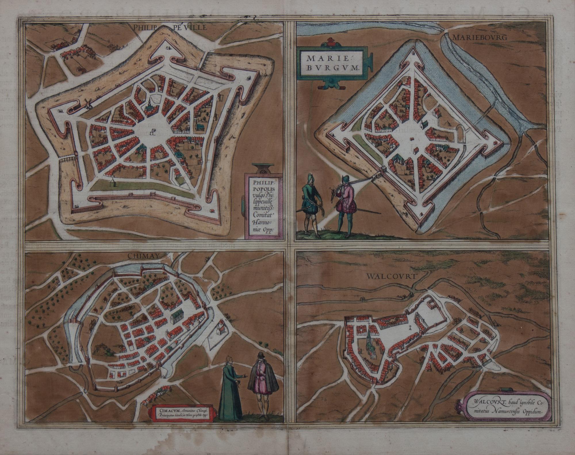 (MAP) BRAUN & HOGENBERG 15 1/4 x 19 1/2 inches.