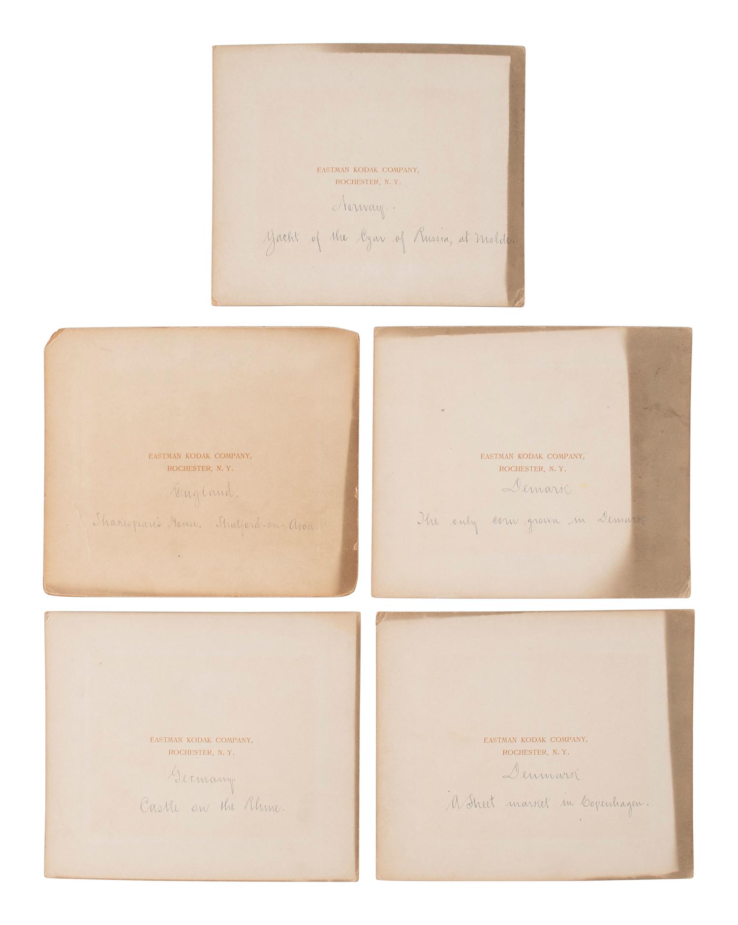 [EARLY PHOTOGRAPHY]. A large group of international photographs including images from Philippines, Japan, Egypt, Italy, and Spain, comprising: