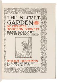 BURNETT, Frances Hodgson (1849-1924). Charles ROBINSON, illustrator. The Secret Garden. London: William Heinemann, 1911.
