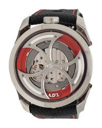 M.A.D. 1 RED BY MB & F, STAINLESS STEEL AUTOMATIC WATCH
