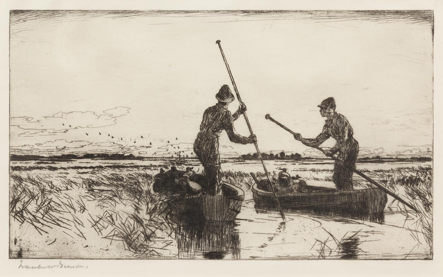 Frank Weston Benson, (American, 1862-1951), Two Gunners, 1930