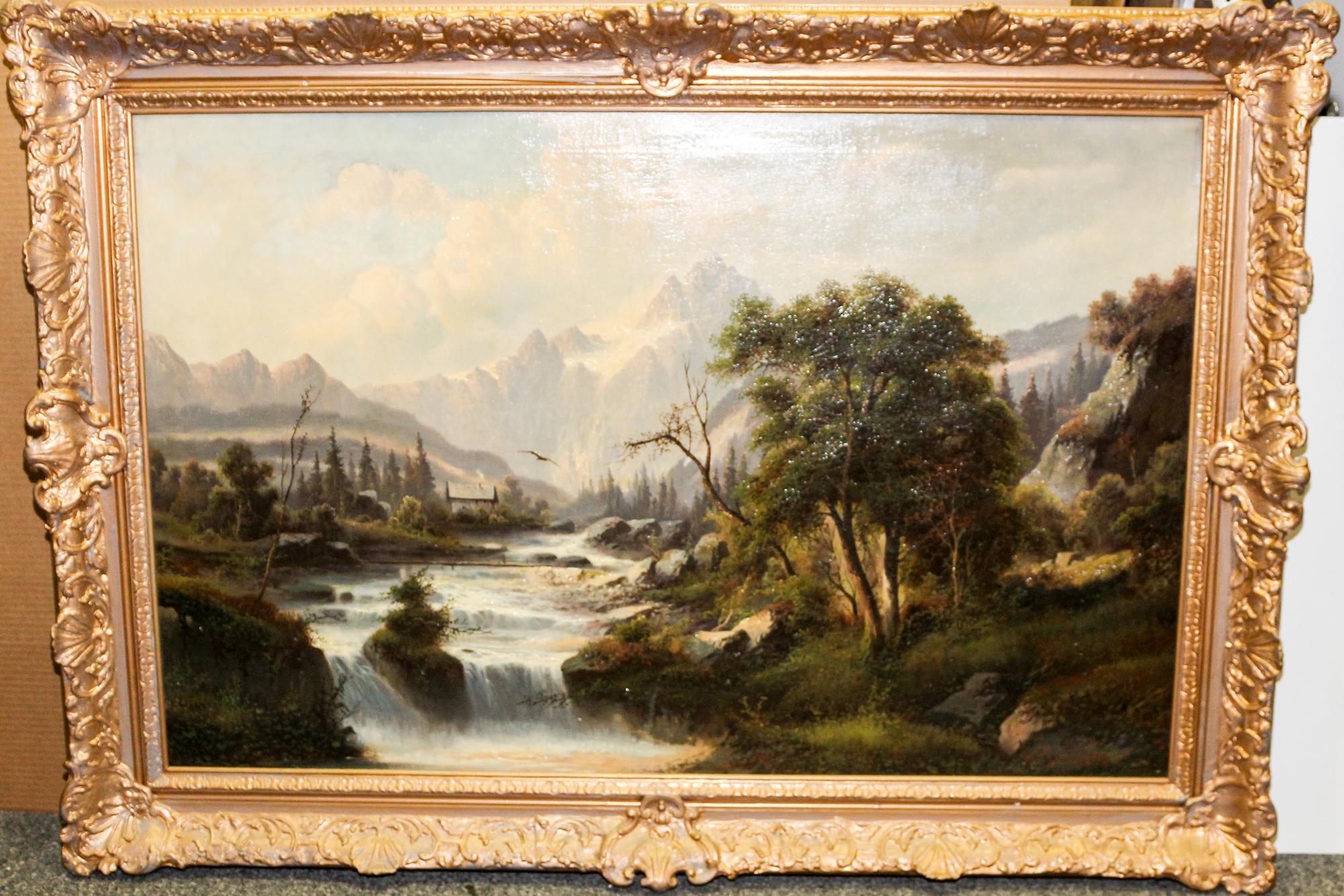 H. Servais, (19th/20th century), Waterfall