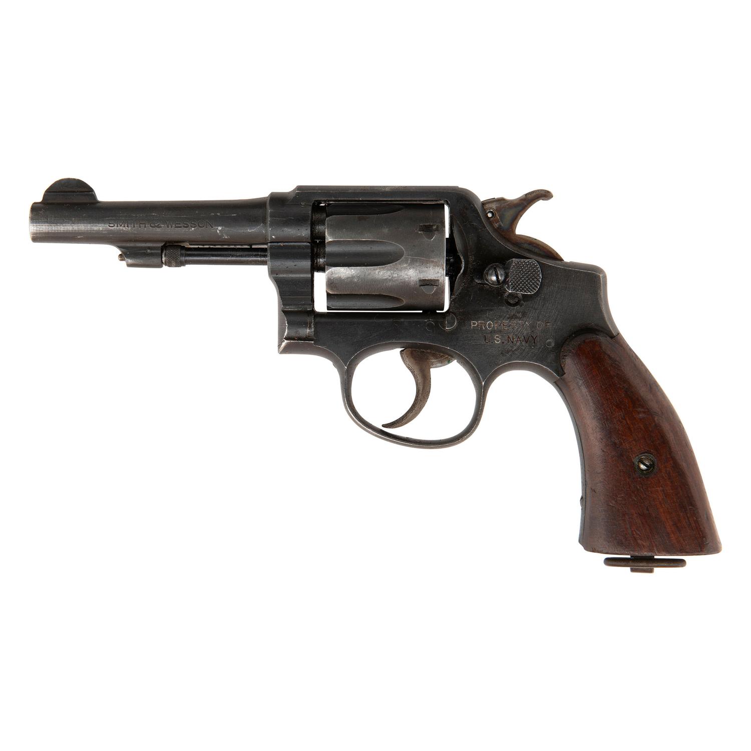 **U.S. Navy Marked Smith & Wesson Victory Model Revolver with 1943 Dated Craighead Holster