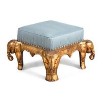 An Indian Giltwood Stool