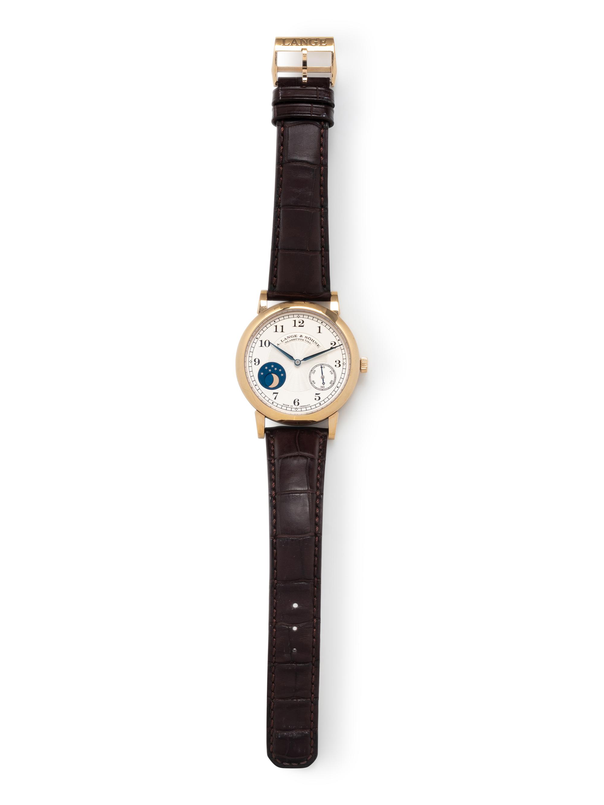 A. LANGE & SÖHNE, REF. 212.050 18K YELLOW GOLD '1815 MOONPHASE HOMAGE TO FERDINAND ADOLPH LANGE' WATCH