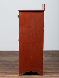 A Country Grain-Painted Poplar Two-Drawer Jelly Cupboard