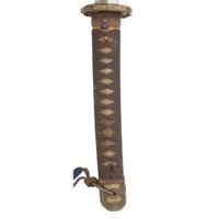 Signed WWII Japanese Shin Gunto with Edo-Period Blade, Family Mon, and Company Officer's Sageo