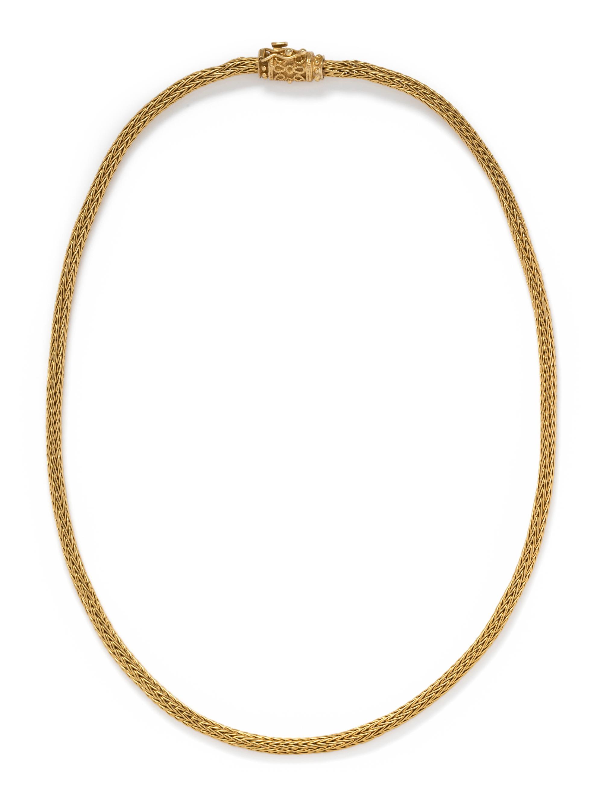YELLOW GOLD NECKLACE