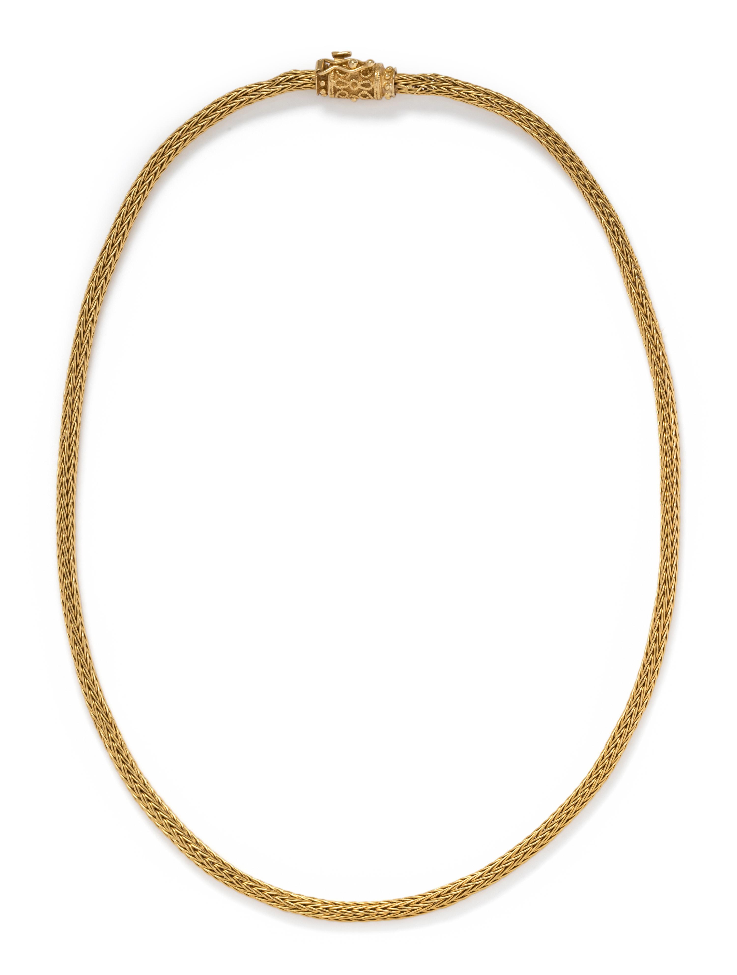 YELLOW GOLD NECKLACE