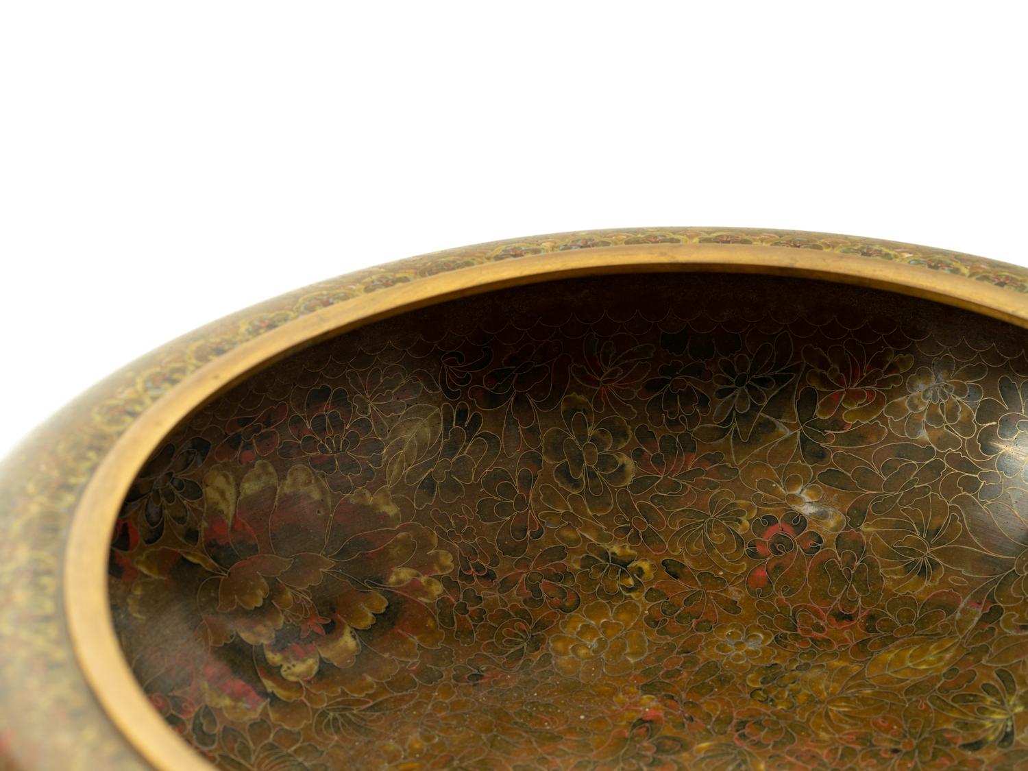 A Cloisonné Center Bowl
