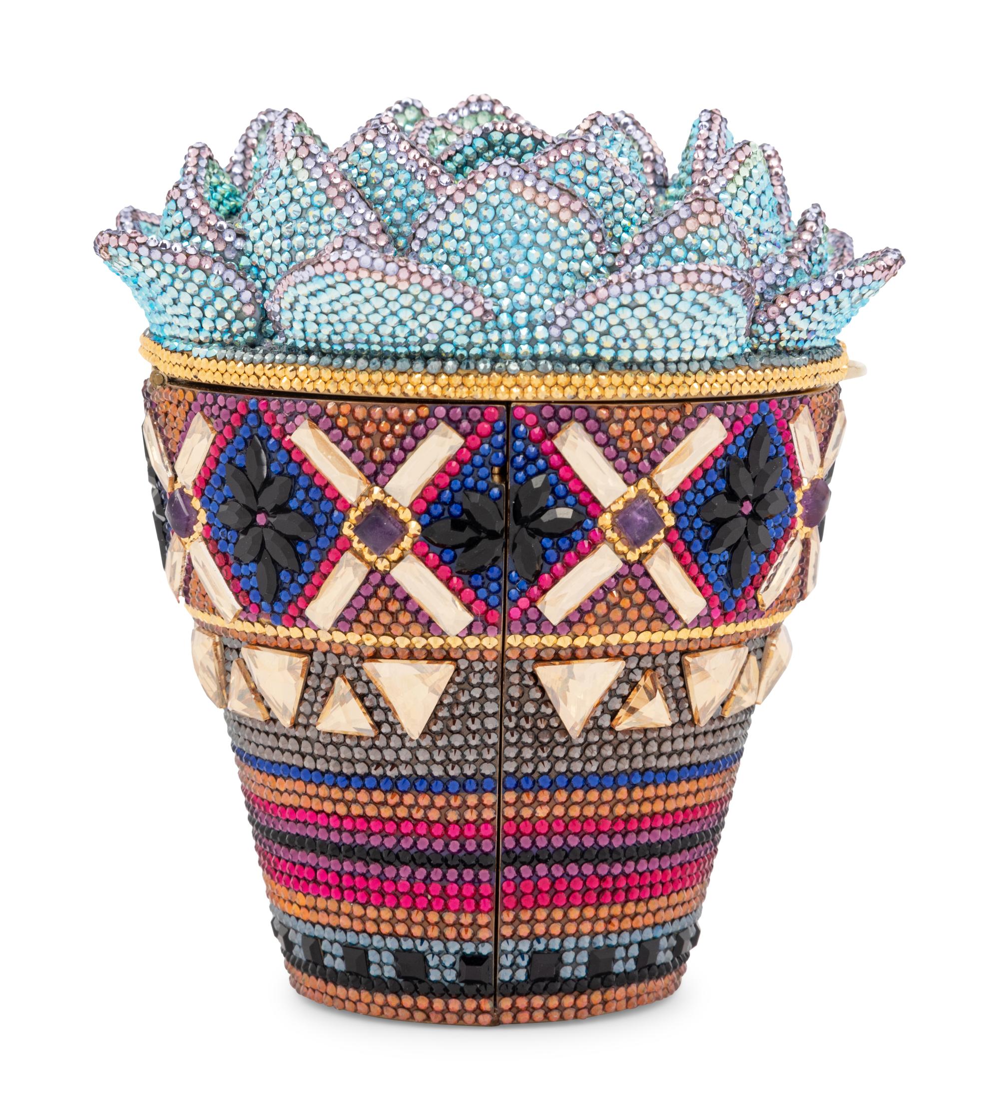 Judith Leiber Collector's Edition Potted Succulent Minaudière