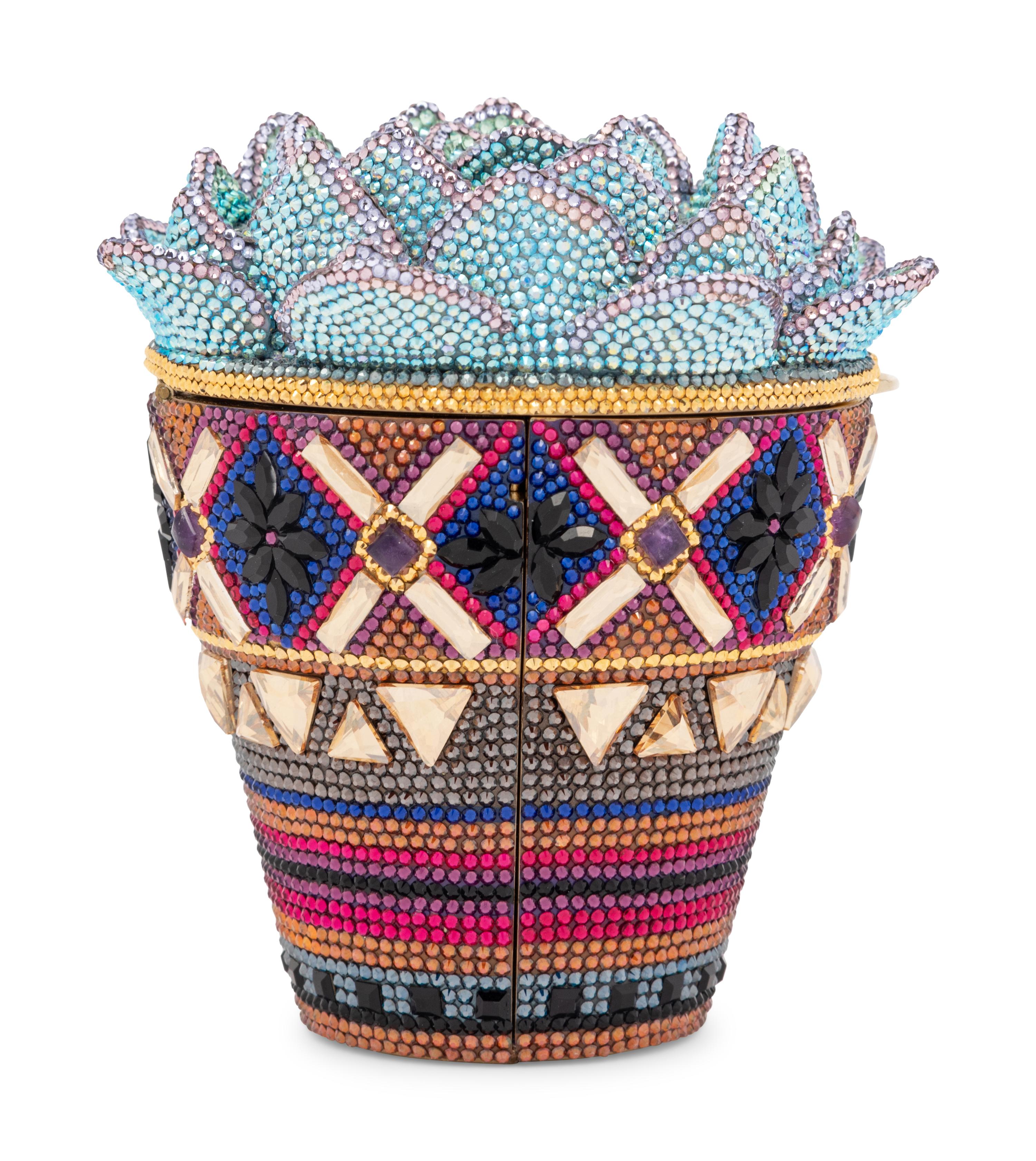 Judith Leiber Collector's Edition Potted Succulent Minaudière