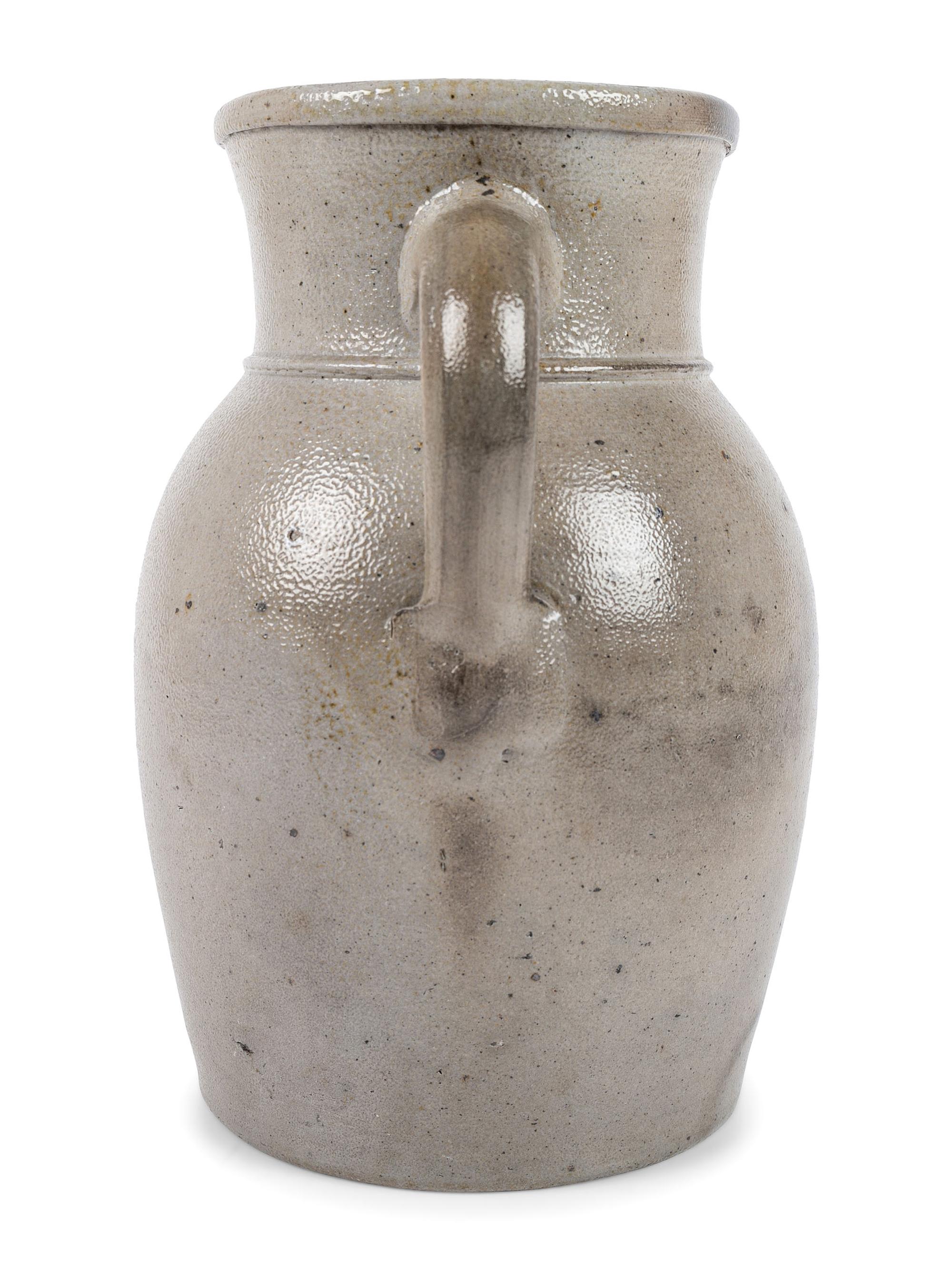 A Cobalt Decorated Stoneware Pitcher