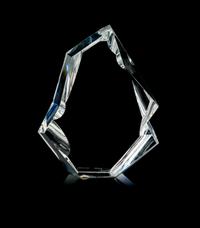 A Baccarat Modern Sculpture Height 7 3/4 inches.