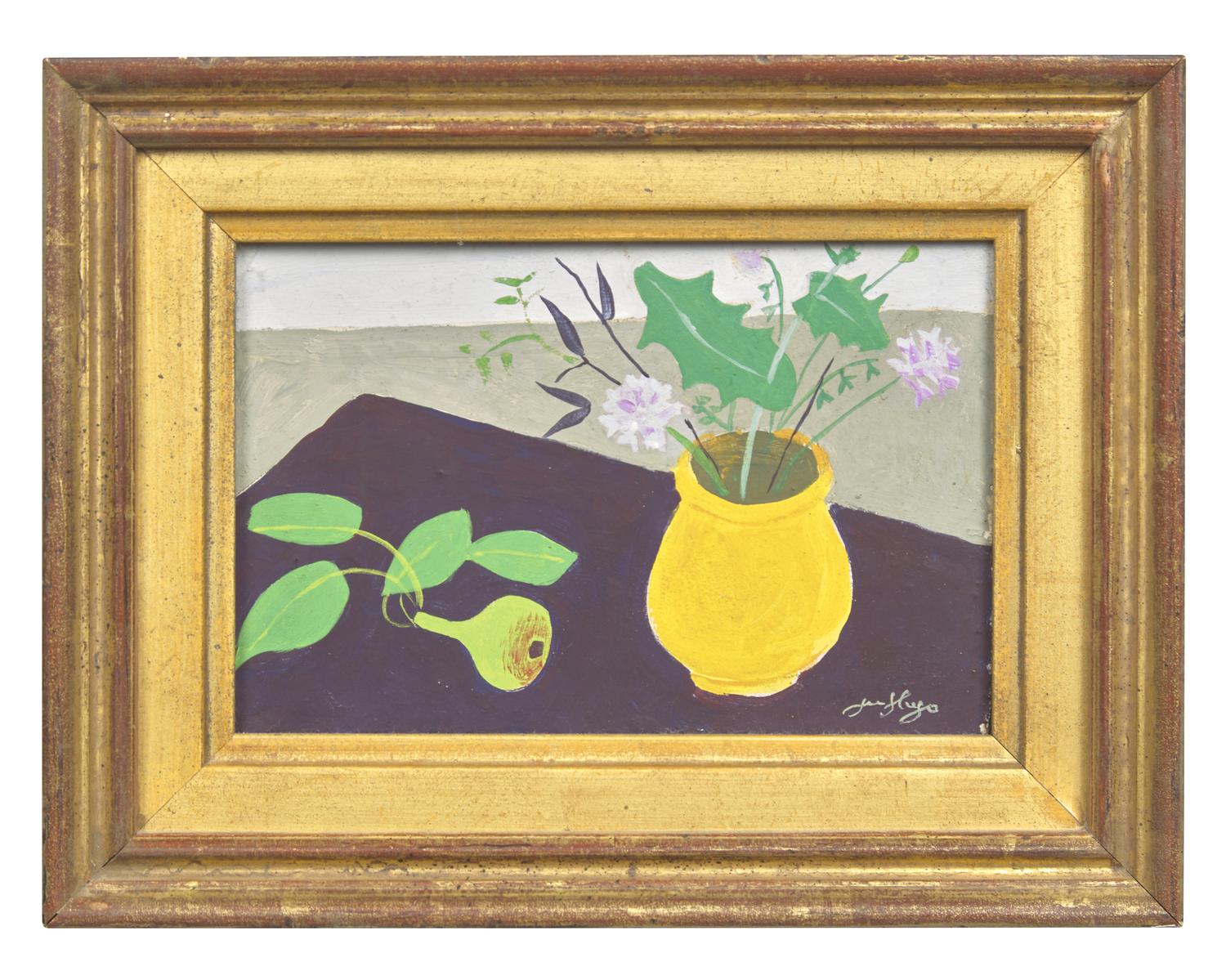 Vase de Fleurs et Poires