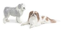 Two Royal Copenhagen Porcelain Figures Width of wider 18 inches. — 20TH CENTURY