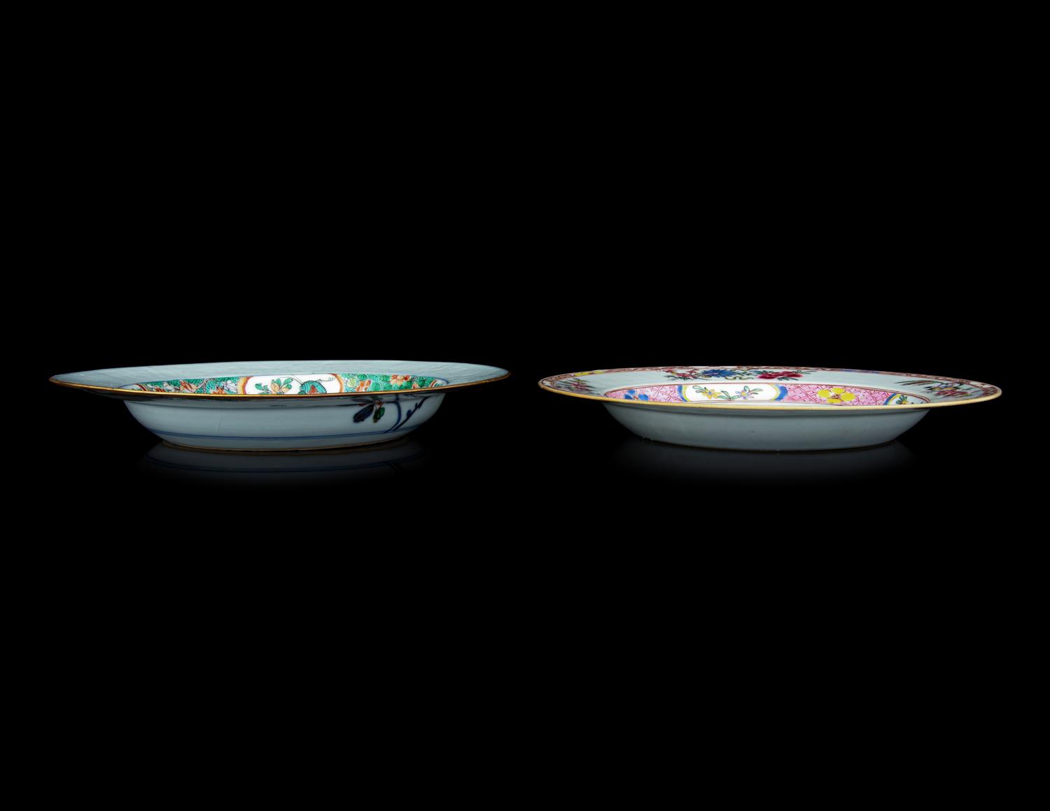 Two Chinese Export Porcelain Plates