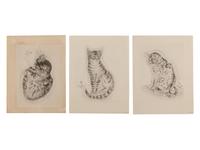 A group of nineteen prints (from A Book of Cats )