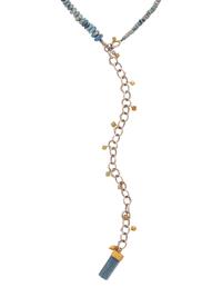 KATEY BRUNINI, OPAL AND AQUAMARINE LARIAT NECKLACE