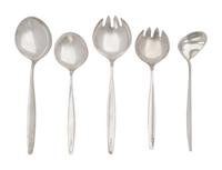 A Georg Jensen Cypress Silver Flatware Service
