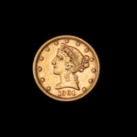 A United States 1901-S Liberty Head $5 Gold Coin