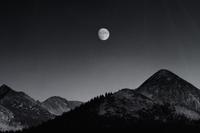 Sierra Nevada: Autumn Moon, The High Sierra From Glacier Point