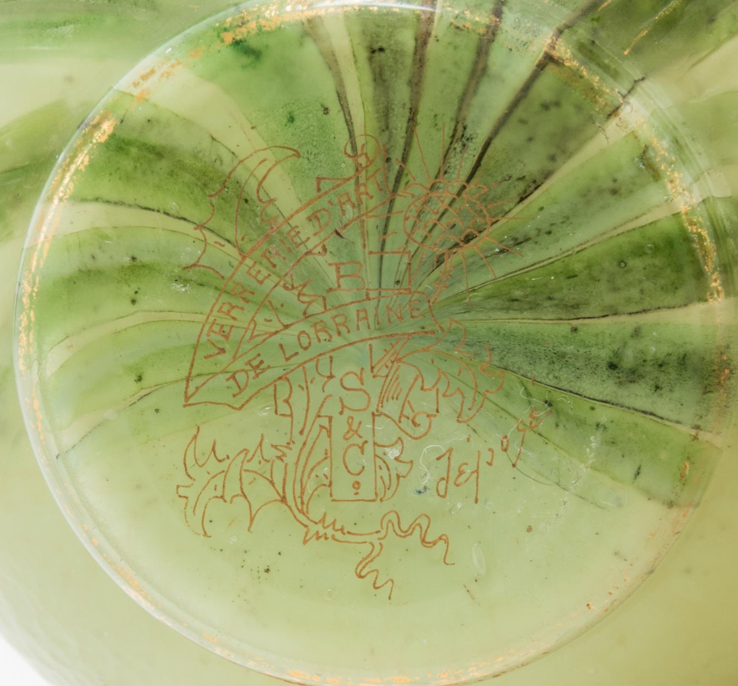 Burgun & Schverer, EARLY 20TH CENTURY, a cameo glass vase, of round form with floral decoration