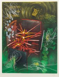 Roberto Matta, (Chilean, 1911-2002), Une saison en enfer, 1978 (portfolio consisting of 9 of the original 10 aquatints)
