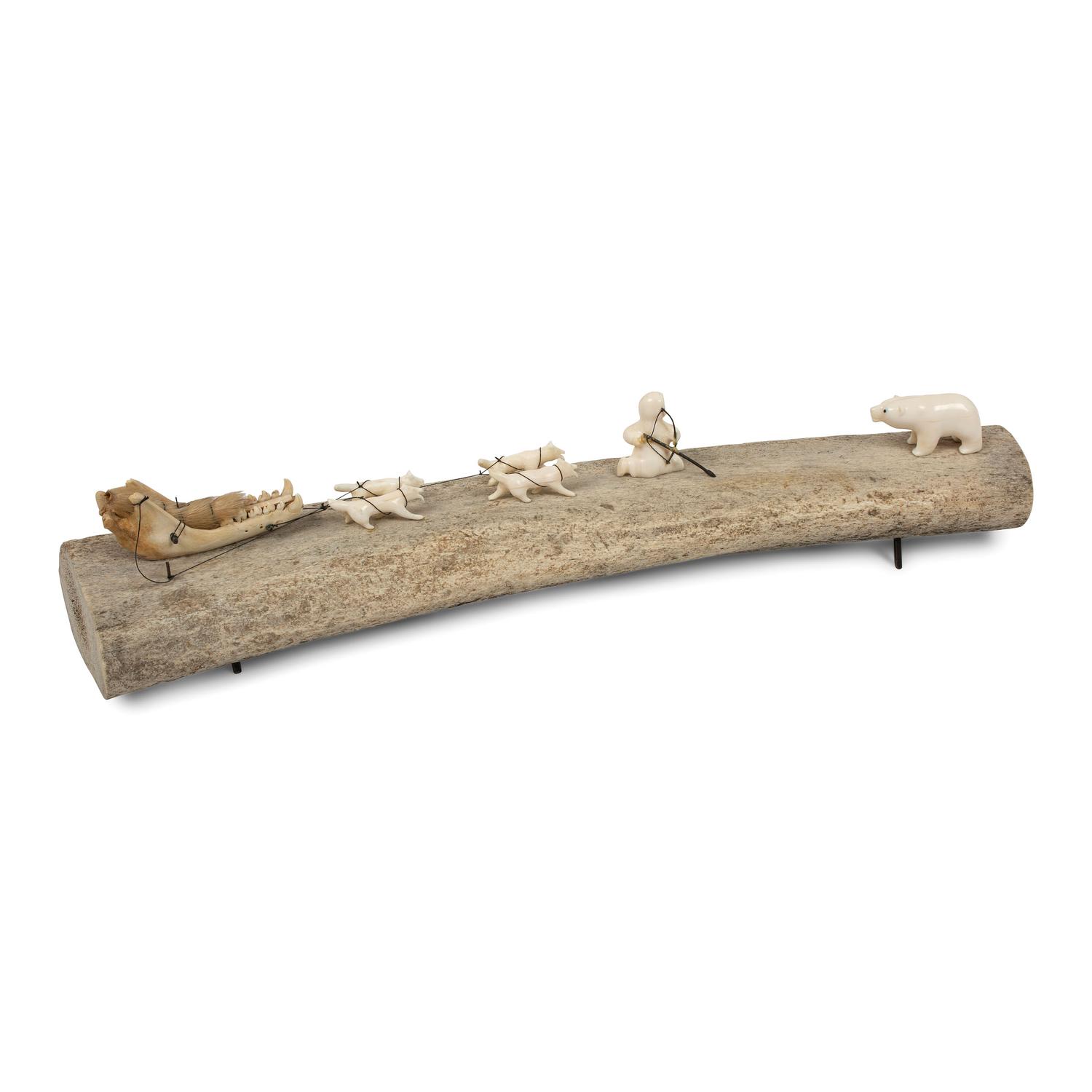 Alaskan Carved Bone Sculpture
